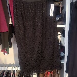 Elegant Black Lace Skirt